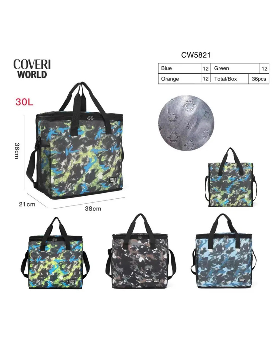 Hűtő táska terepmintás 30Liter 38x21x36