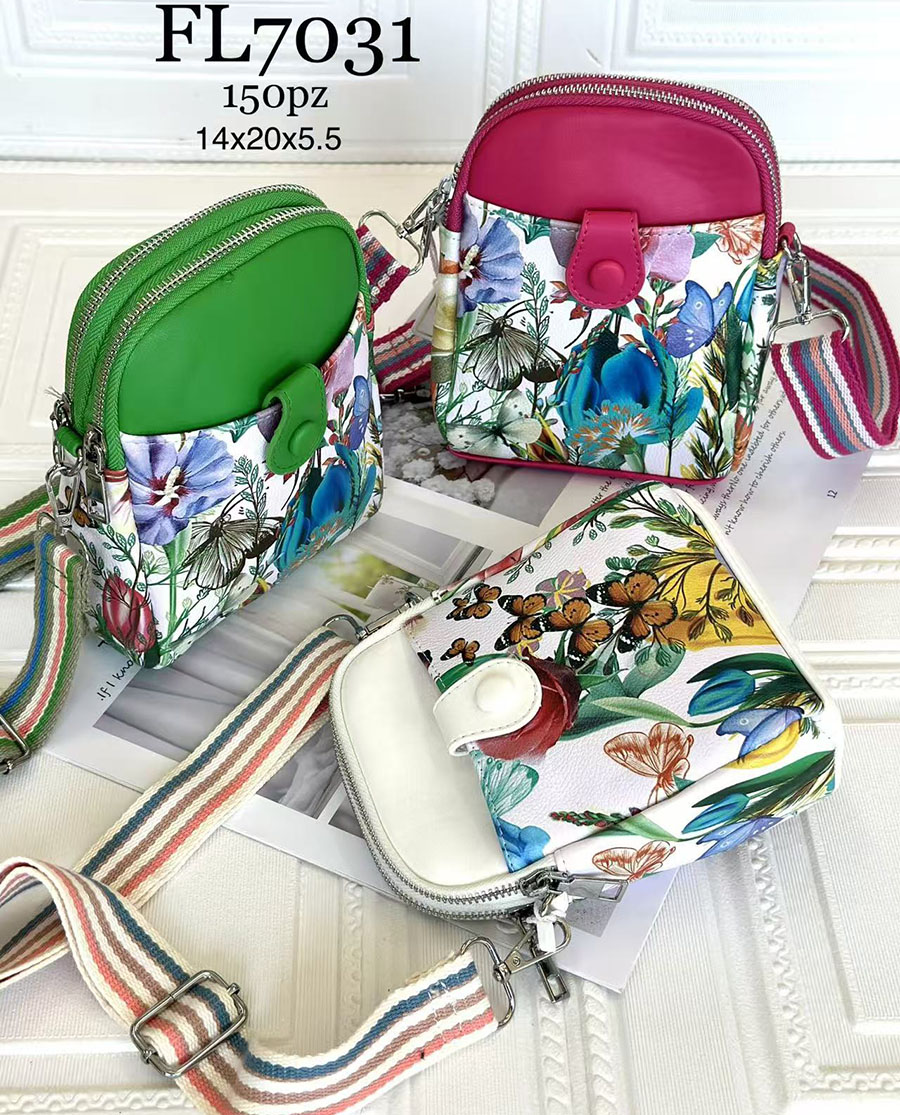 Női telefontáska, virág mintával FL7031