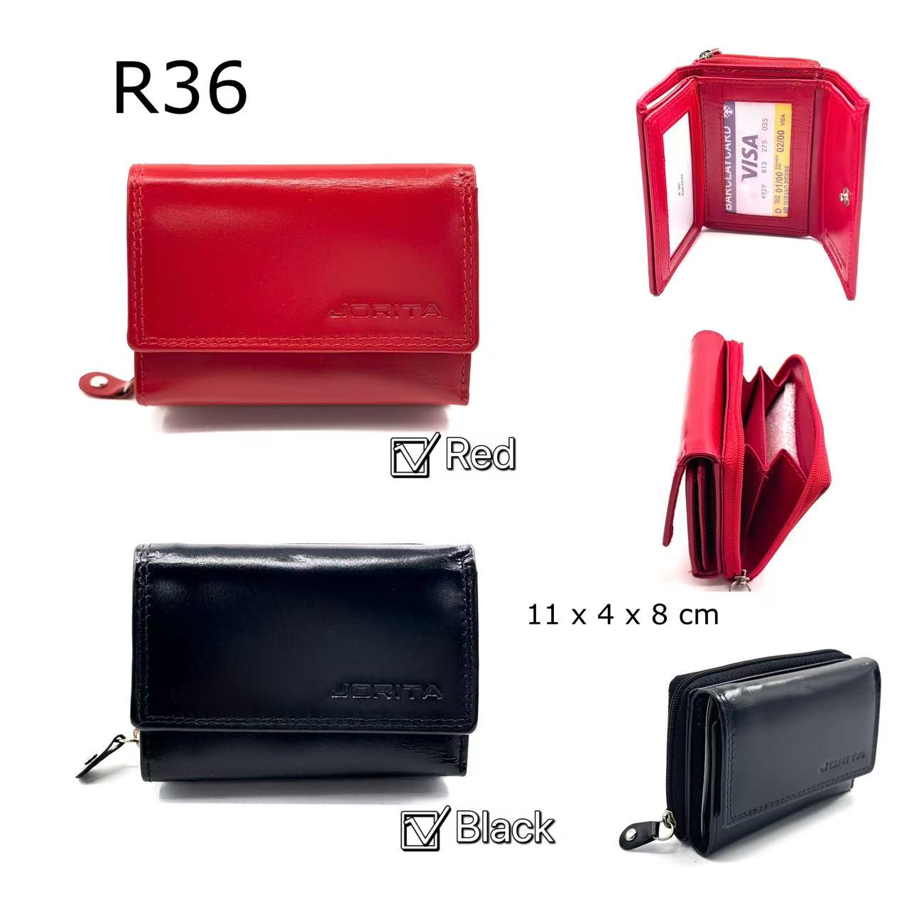JORITA bőr pénztárca R36