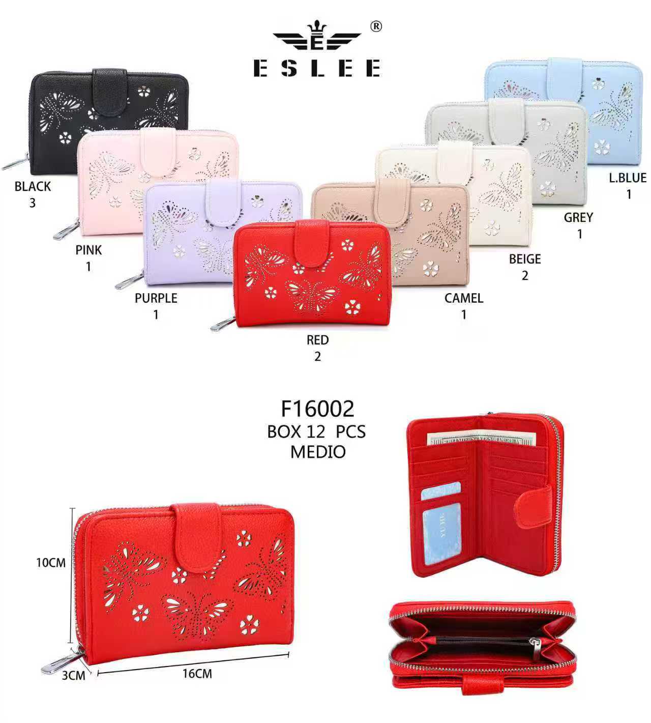 Eslee női műbőr p&eacute;nzt&aacute;rca F16002