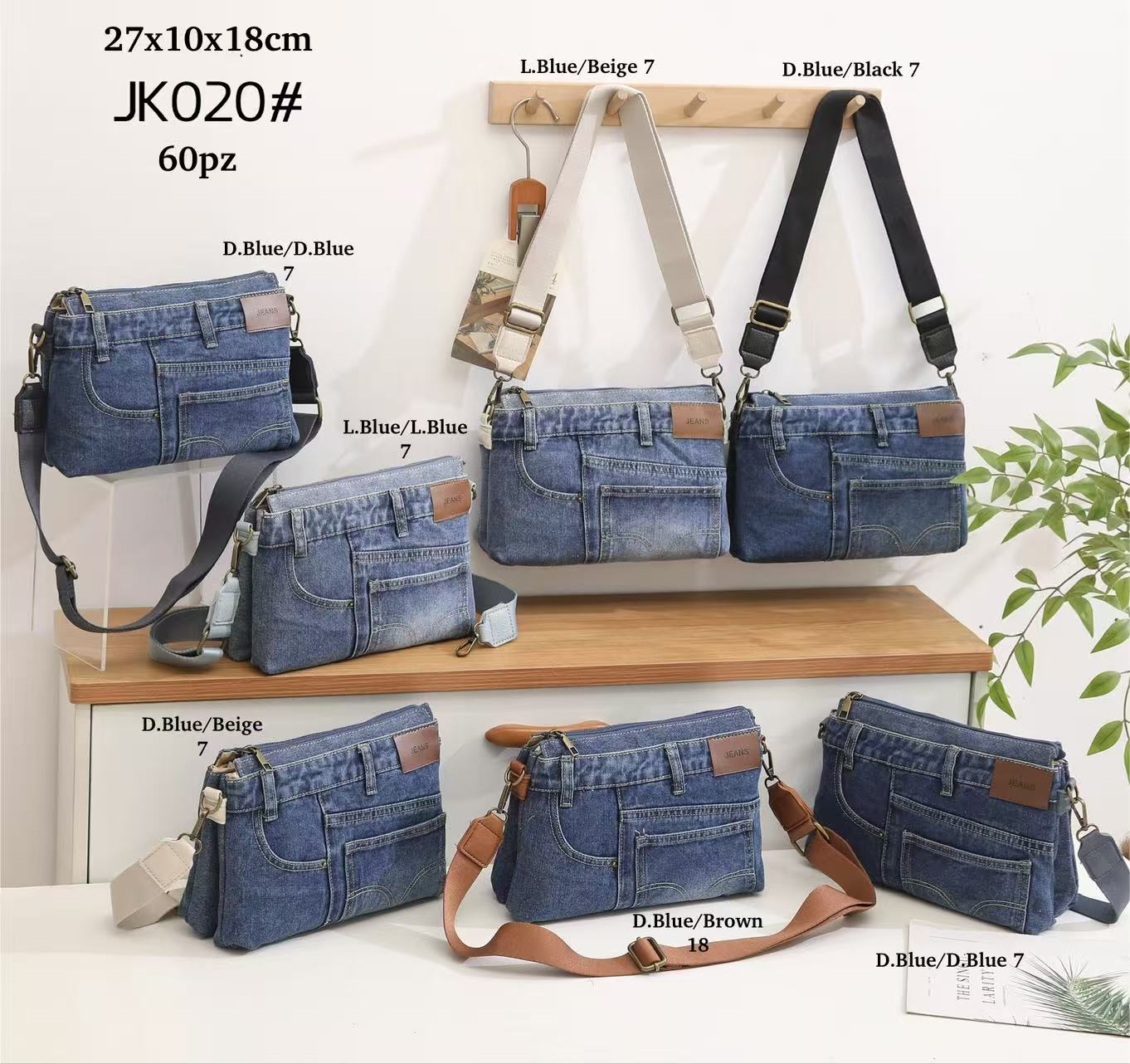 Maxfly női farmer oldal táska JK020