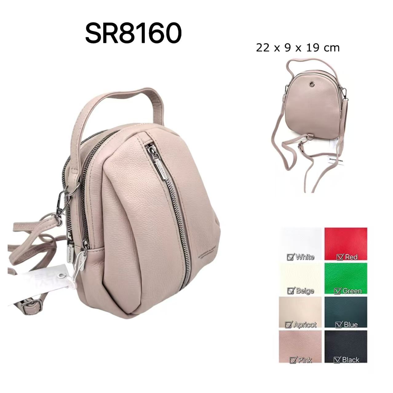 SilviaRosa Női mini m&eacute;retű h&aacute;tizs&aacute;k, varri&aacute;lhat&oacute; p&aacute;nttal SR8160