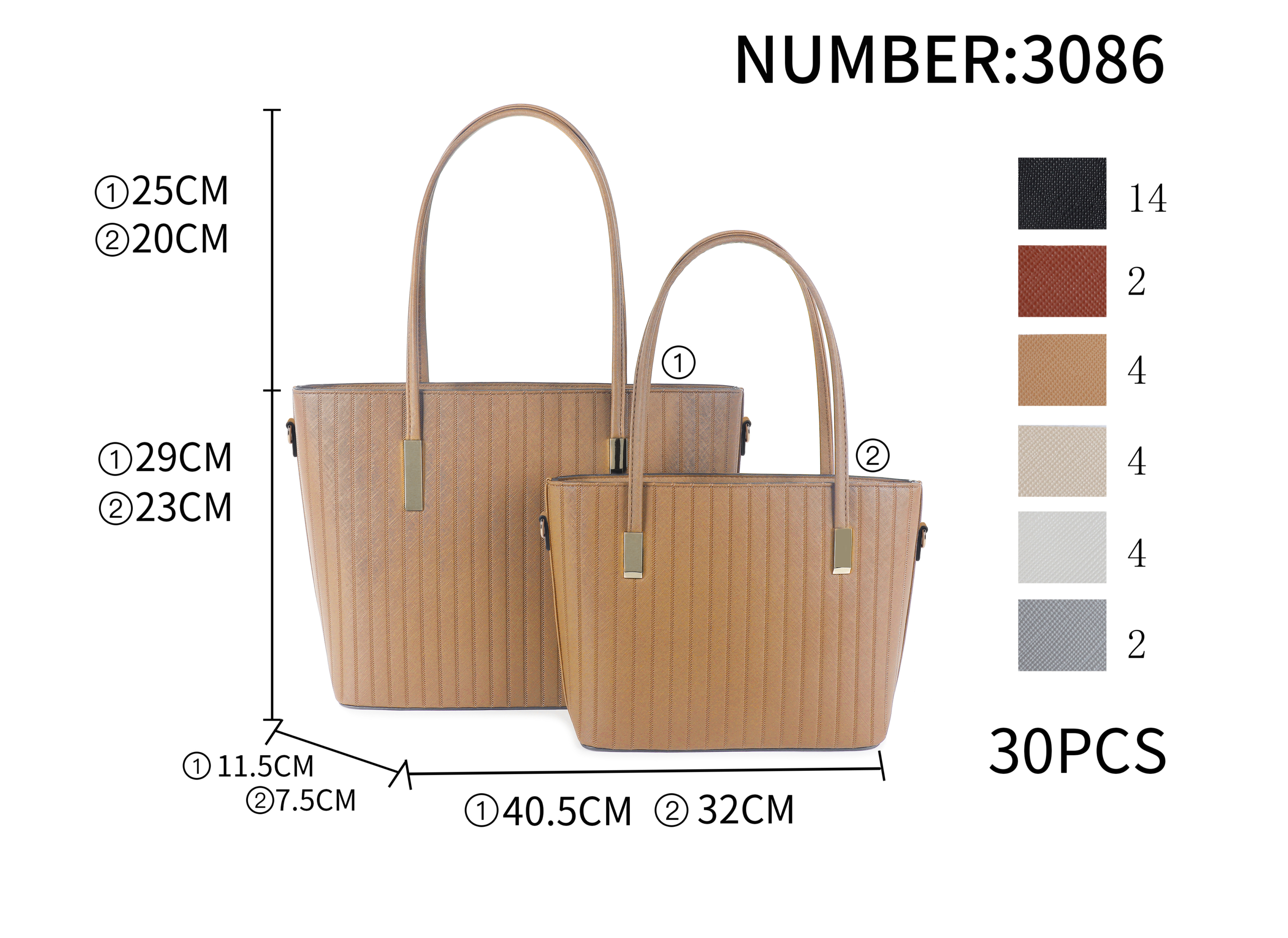 női táska szett 3086