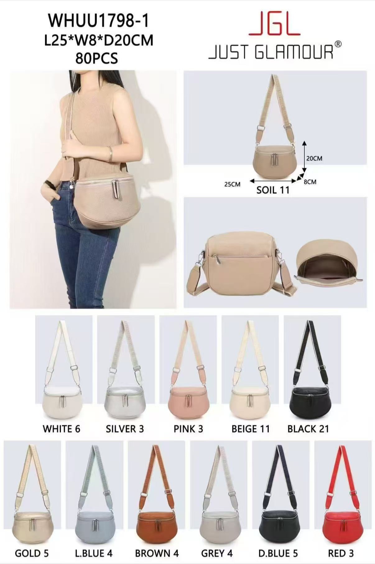 JUST GLAMOUR női övtáska WHUU1798-1