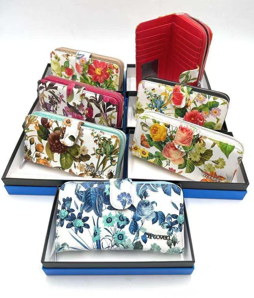 YYcoveri női virágos műbőr pénztárca CHJJG807-3