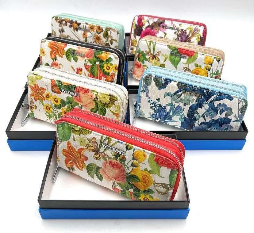 YYcoveri női virágos műbőr pénztárca CHJJG807-5