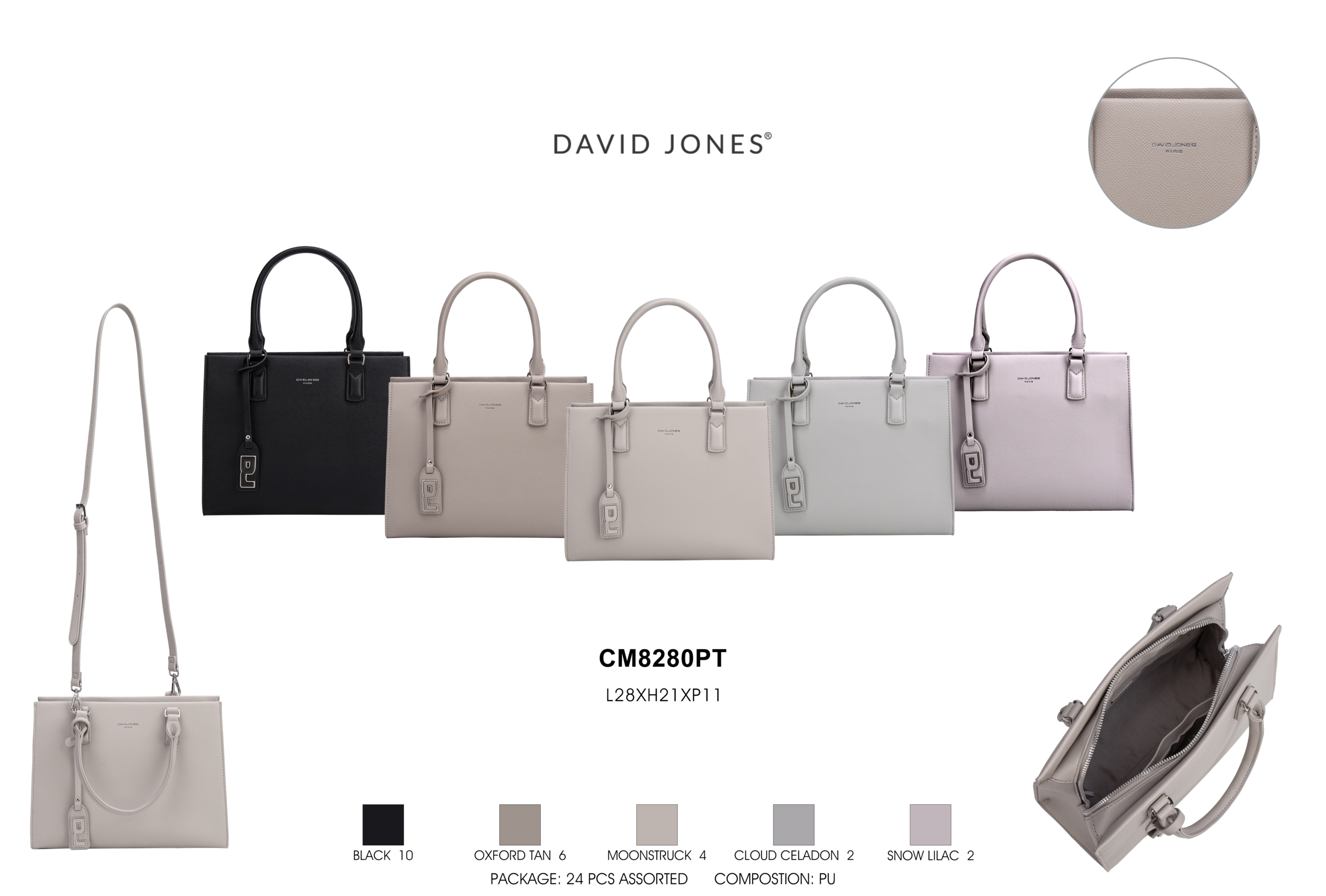 David Jones női  táska CM8280PT