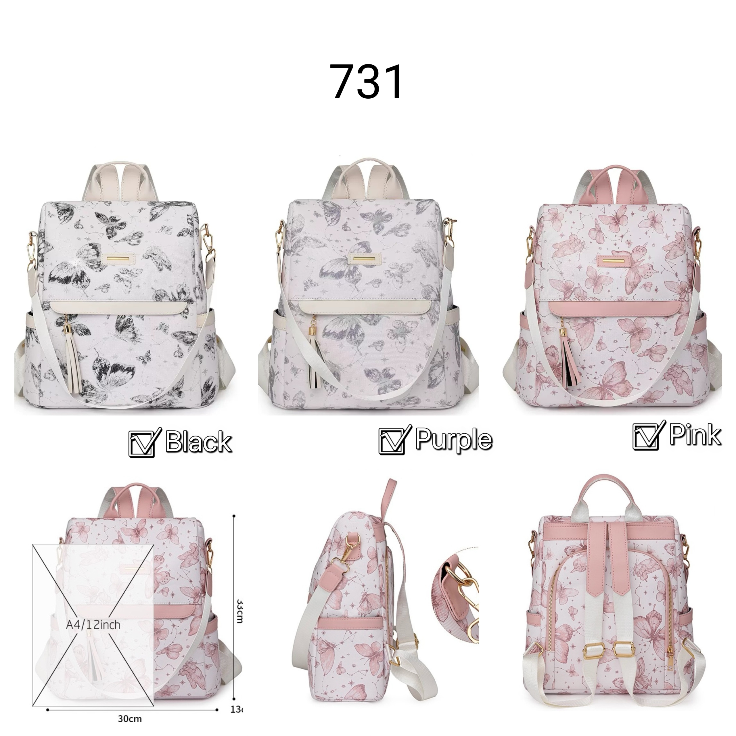 JORITA női háti táska 731