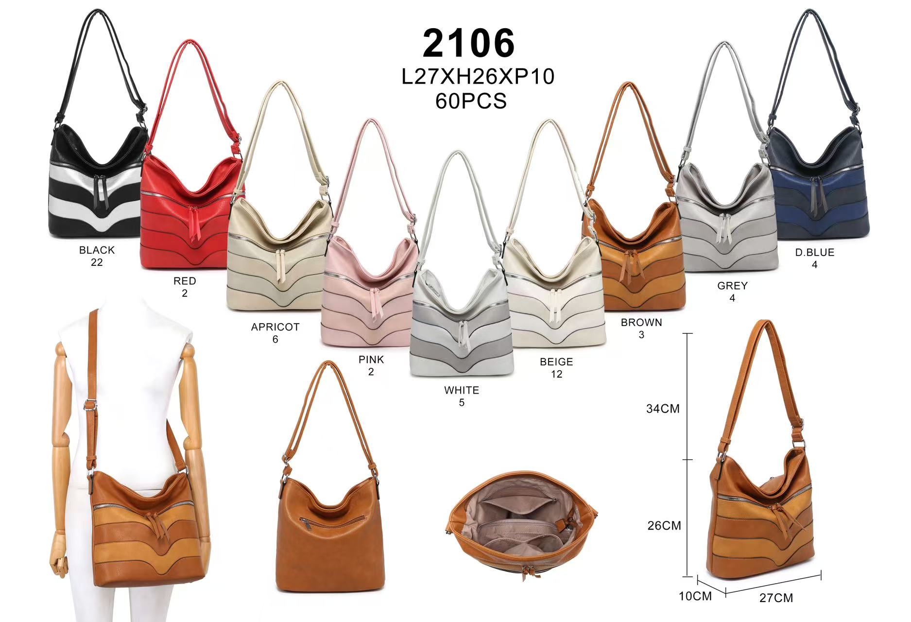 SaraModa női oldal táska 2106