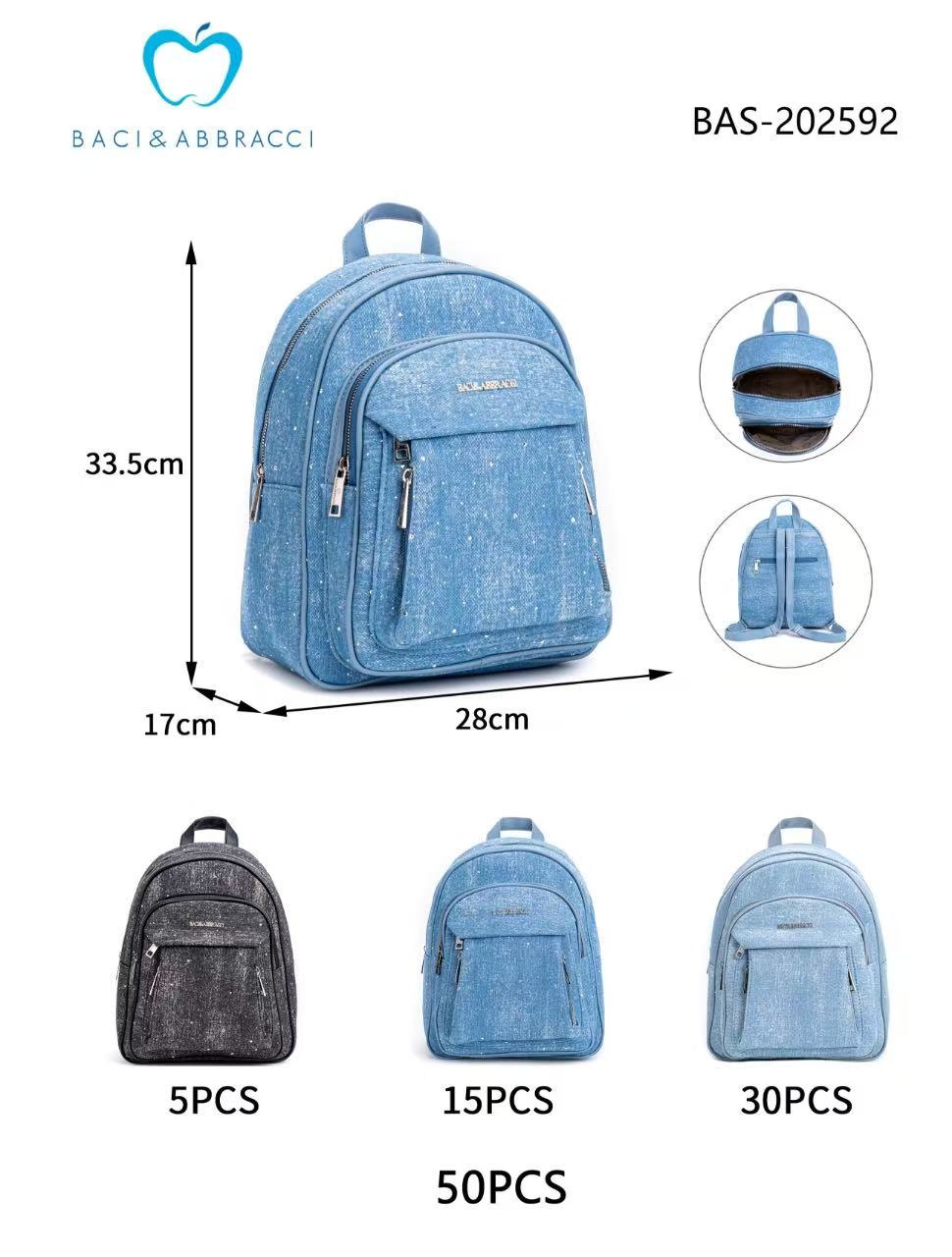 Baci&Abbracci női háti táska BAS-202592