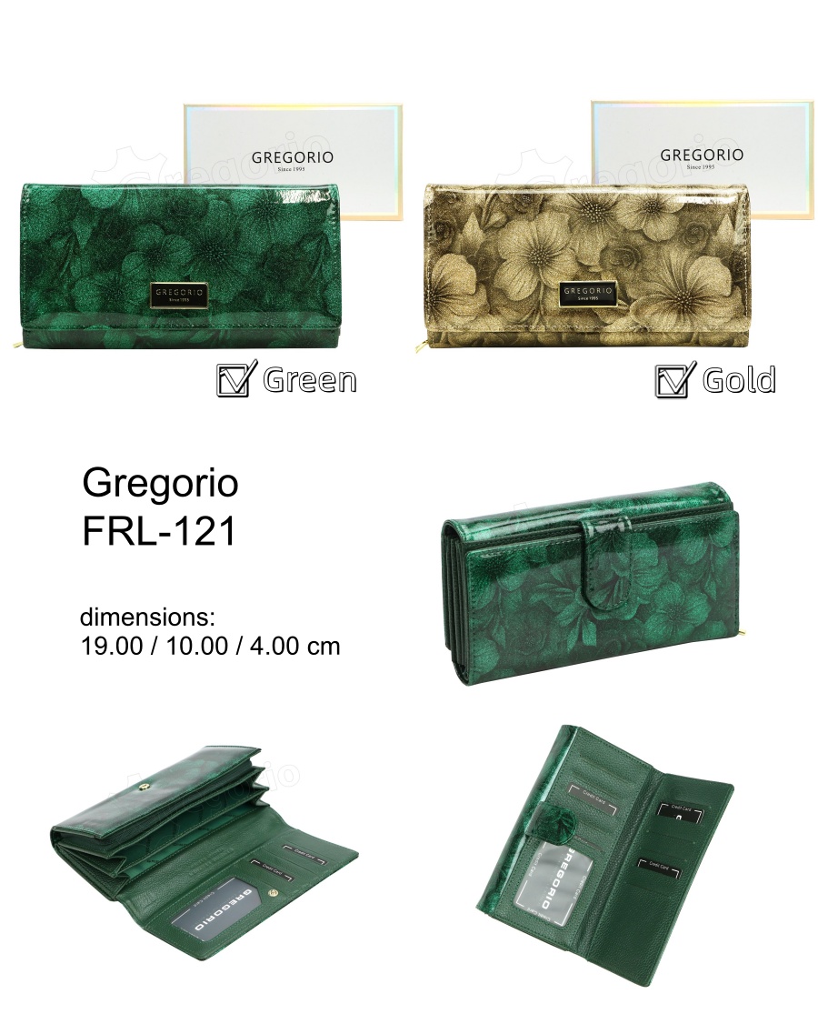 Gregorio Női pénztárca valódi bőr FRL-121