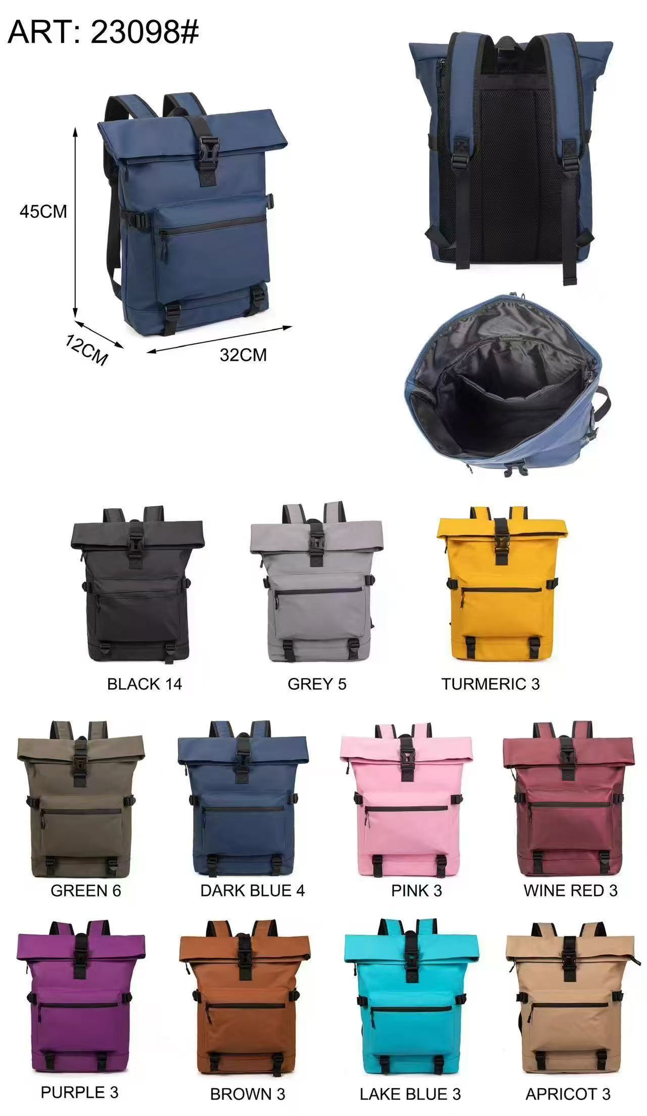 Vízálló unisex hátizsák 23098