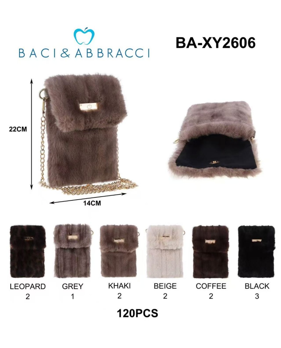 Baci&Abbracci szőrös oldaltáska BA-XY2606