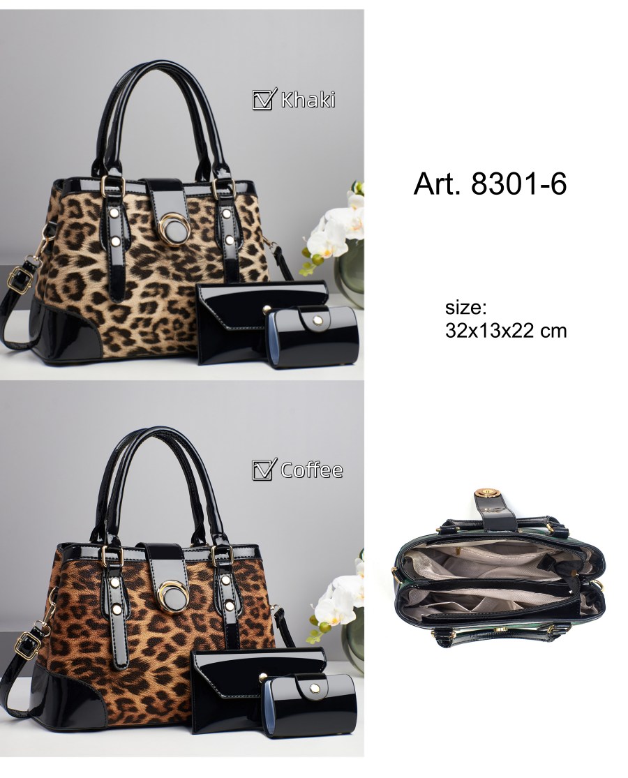 Női leopárd mintás táska 8301-6