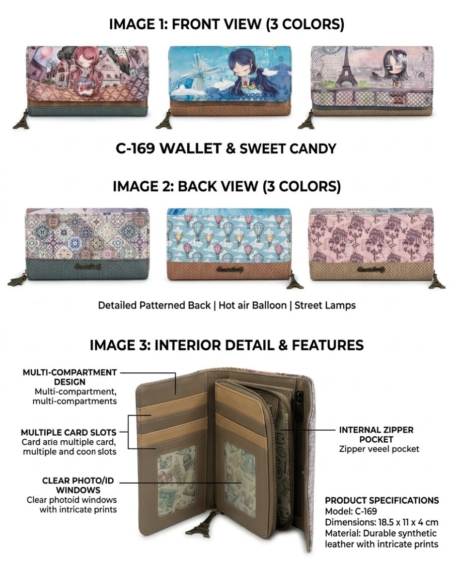 SweetCandy női pénztárca C-169