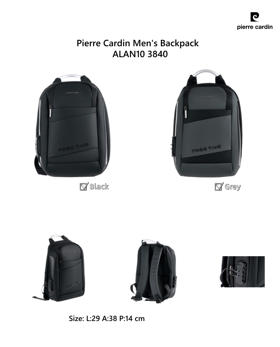 Pierre Cardin Férfi minőségi hátizsák ALAN10 3840