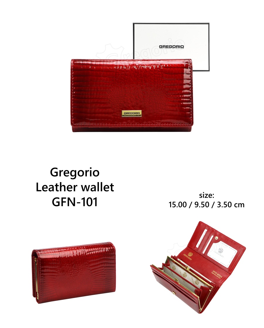 Gregorio Női pénztárca valódi bőr GFN-101