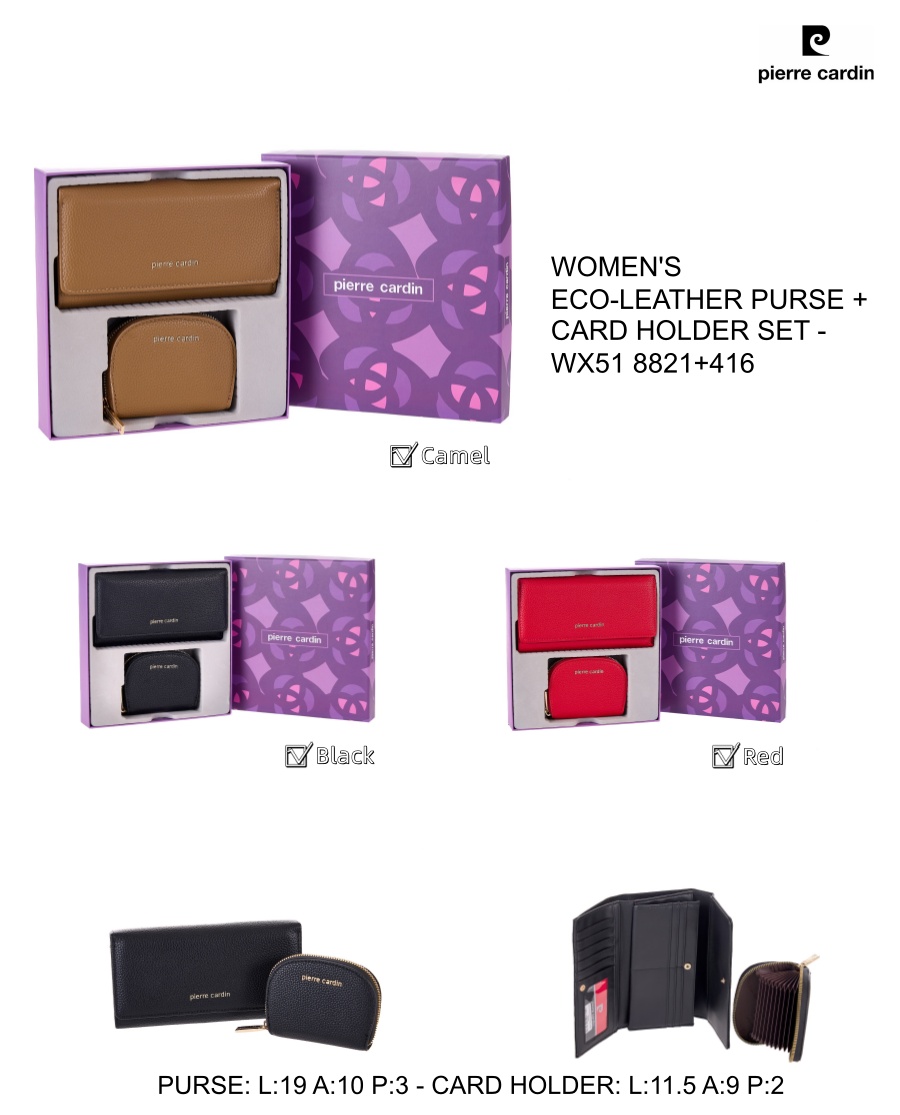 Pierre Cardin női p&eacute;nzt&aacute;rca szett WX51